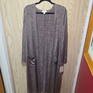 LuLaRoe Heathered Brown Cardigan